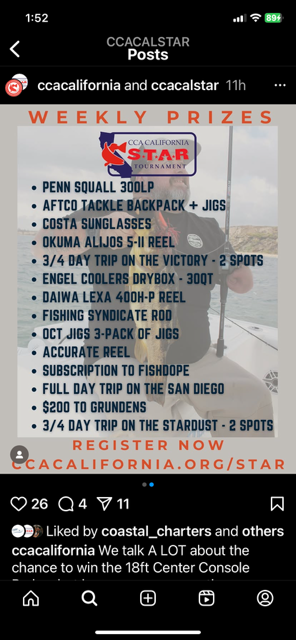 Weekly Prizes poster