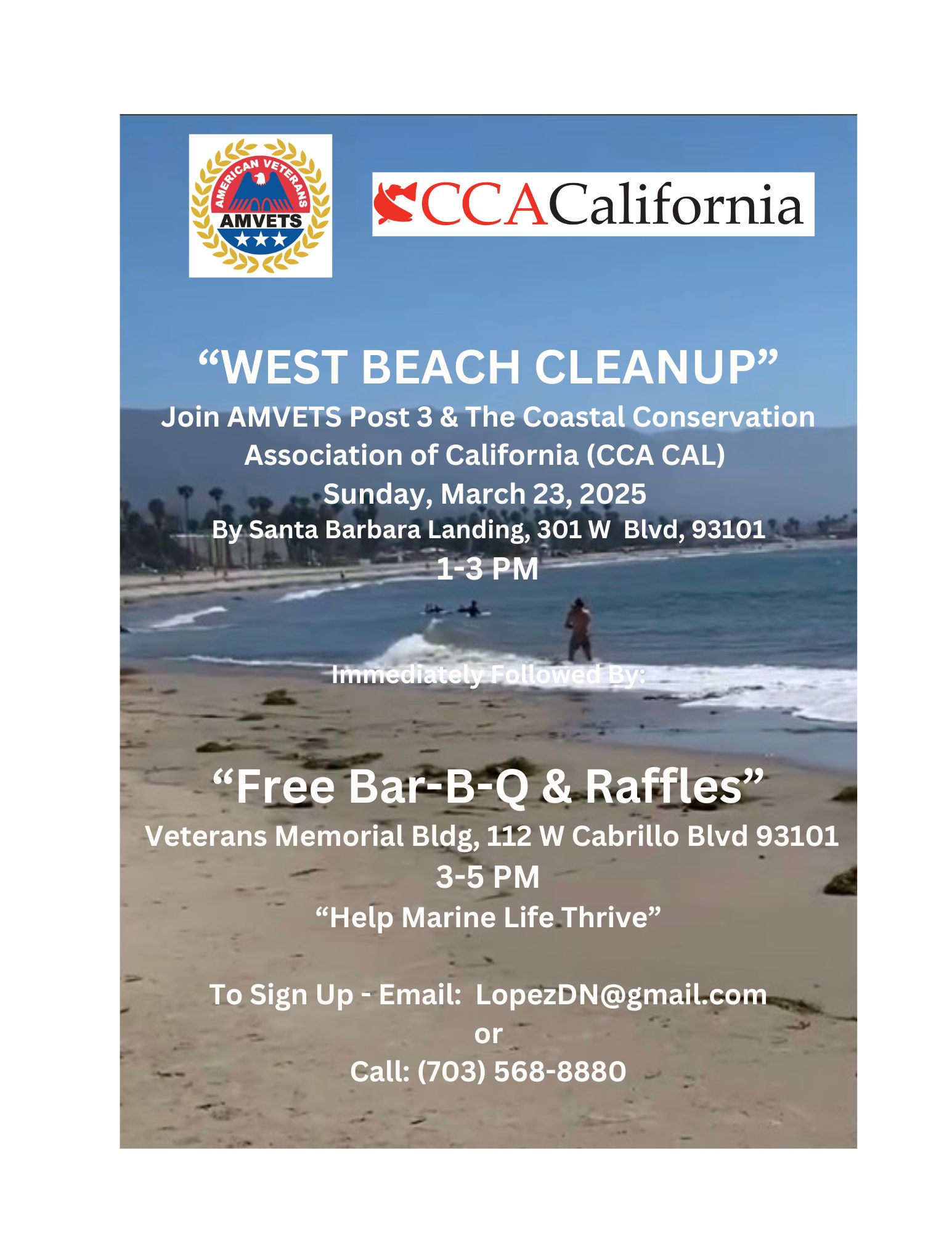 Santa Barbara West Beach Cleanup