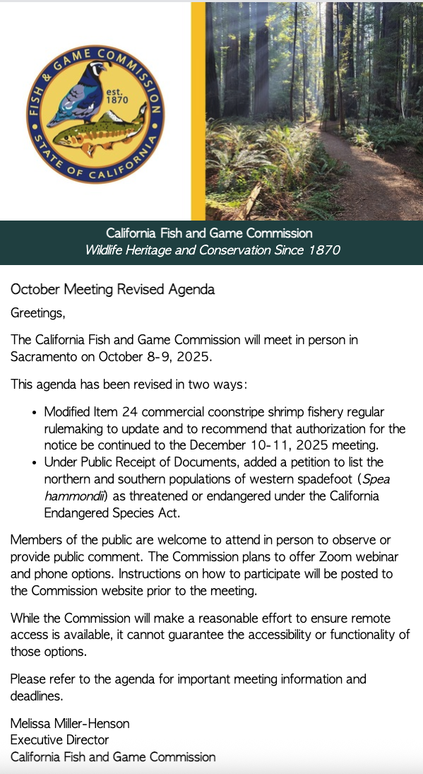 2025 Fish and Game Meeting